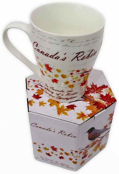Canada Robin Bird Coffee Mug Gift | Tea Cup- Unique Coffee Mug | Ceramic Coffee Tea Mug | Glossy Ceramic Coffee Mug | Travel Mug Souvenir Gift Pack |